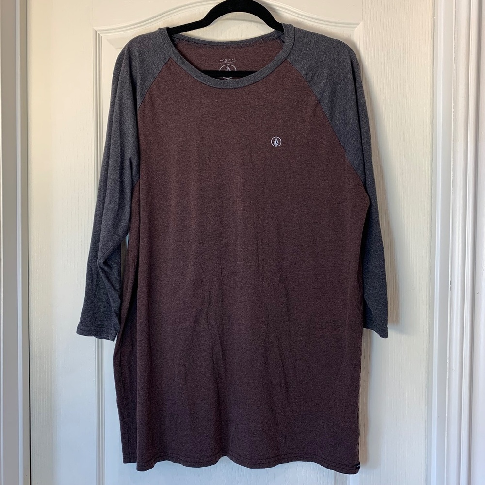 Volcom Long Sleeve Raglan Tee –‎ Skate Style Essential (L) Streetwear Layering